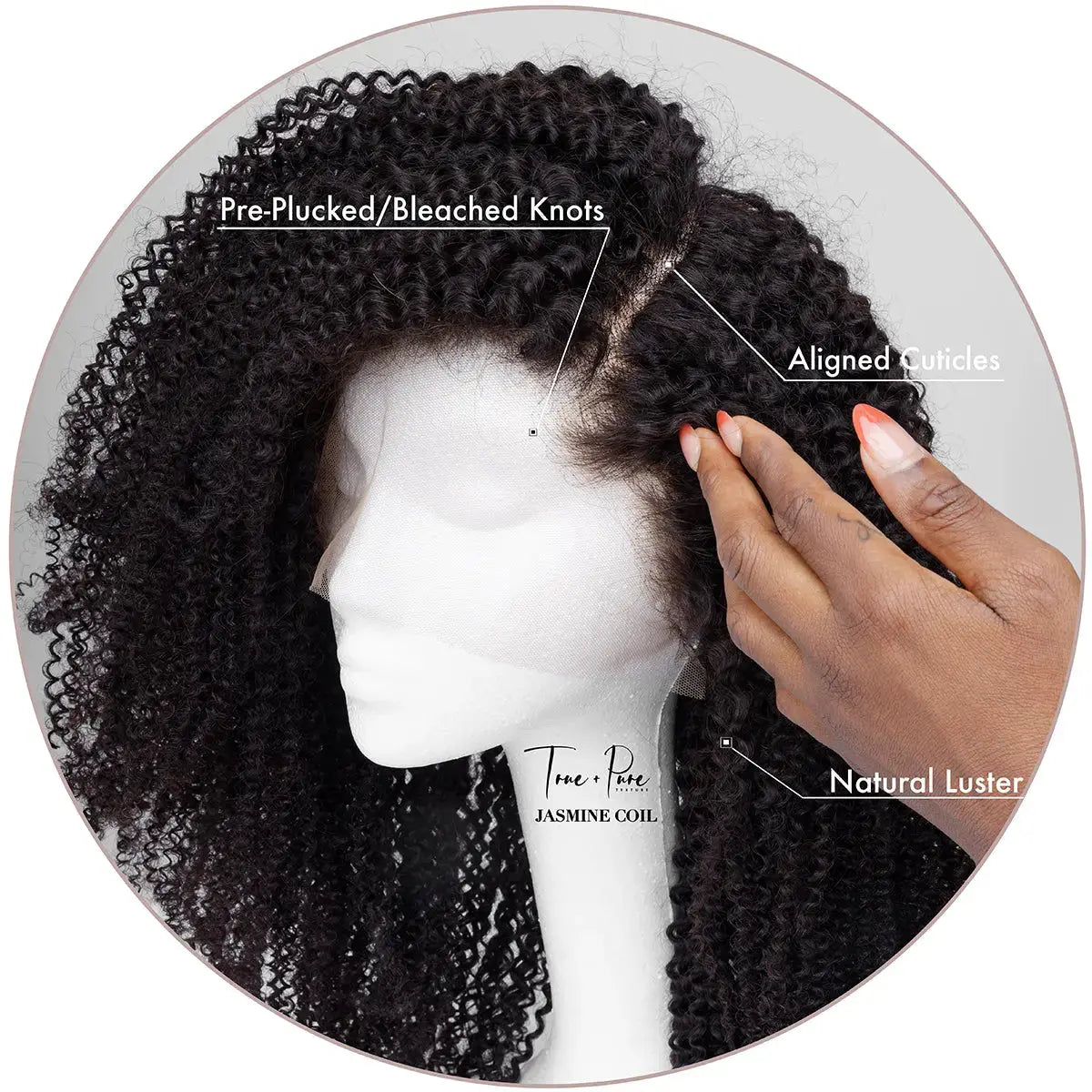 4x4 Lace Closure Jasmine Coil Order Now! True and Pure Texture