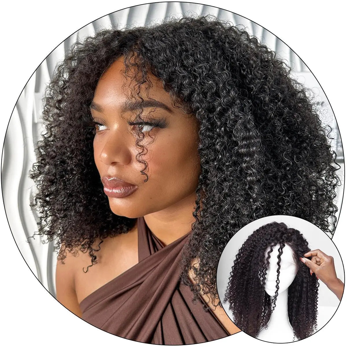 Virgin Hair Wig Layla Curl 4A AND 4B Order Now True and Pure