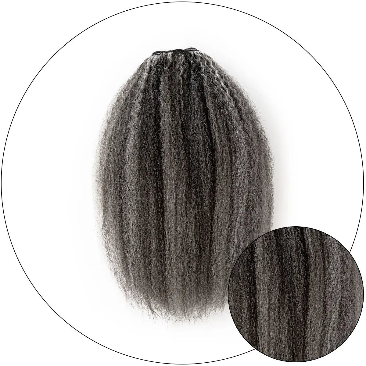 True And Pure Texture Weft Bundle Gorgeous Gray Blowout Natural Hair Extensions