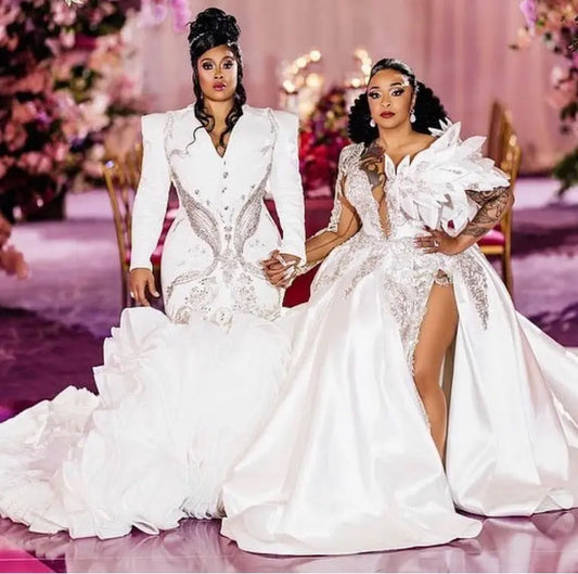 Da Brat and fiancée Jesseca "Judy" Dupart tied the knot! Pekela Riley styles Judy the bride on her big wedding day.