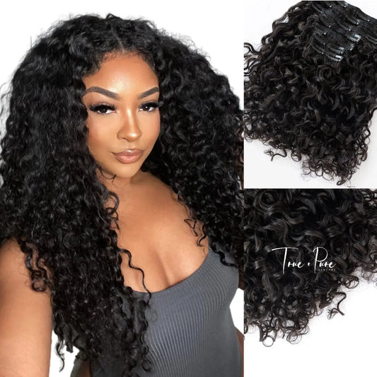 ISLAND CURL -  CLIP IN HAIR EXTENSIONS True and Pure Texture