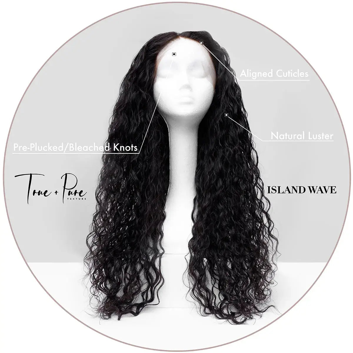 ISLAND WAVE - LACE CLOSURE WIG - True and Pure Texture