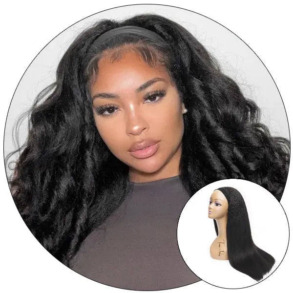 RELAXED NATURAL -  GLAM N GO HEADBAND WIG True and Pure Texture