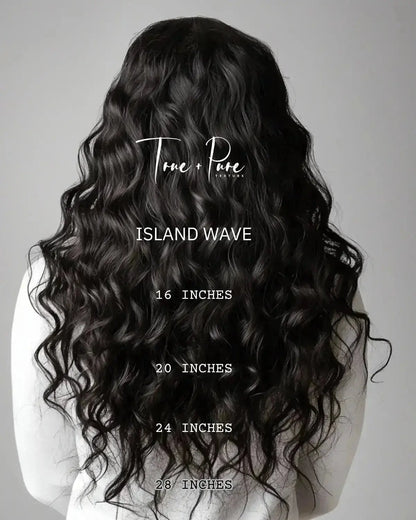 ISLAND WAVE - 4X4 LACE CLOSURE True and Pure Texture